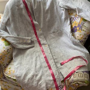 Eileen Fisher Organic Linen Long Blazer